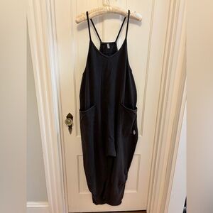 Free People Movement black hot shot onesie size S